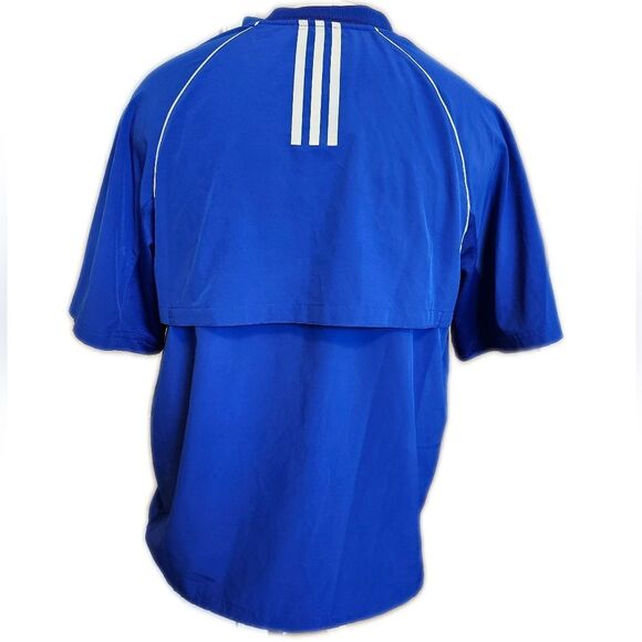 5/$55 Adidas short sleeve quarter zip warm up jacket, US size S - Picture 3 of 8